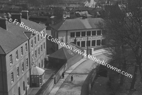 VIEW OF CONVENT FROM ROOF OF SILO